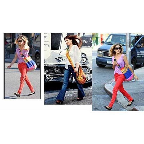 Btp! Tie Dye Sling Crossbody Shoulder Bag Purse Hiie Hobo Cotton Bohemian O_O - Picture 5 of 5